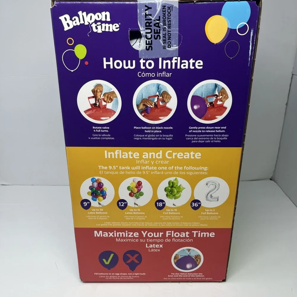 Balloon Time helium tank